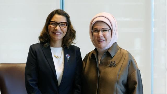 Emine Erdoğan, Brezilya Devlet Başkanı'nın eşiyle bir araya geldi
