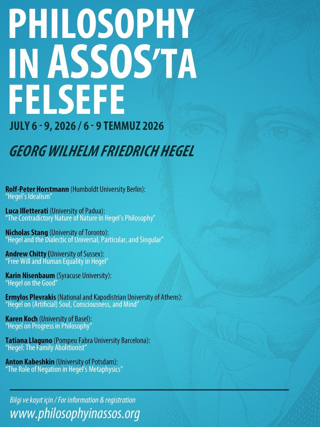 Assos'ta Felsefe Sempozyumu Hegel Üzerine Yapılacak