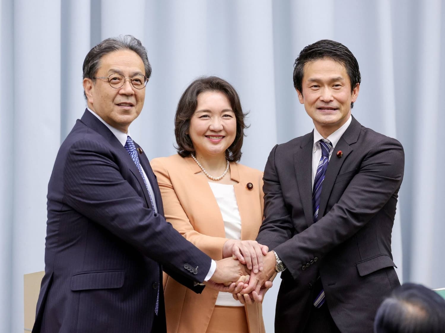 Komeito chief open to integrating with Centrist Party