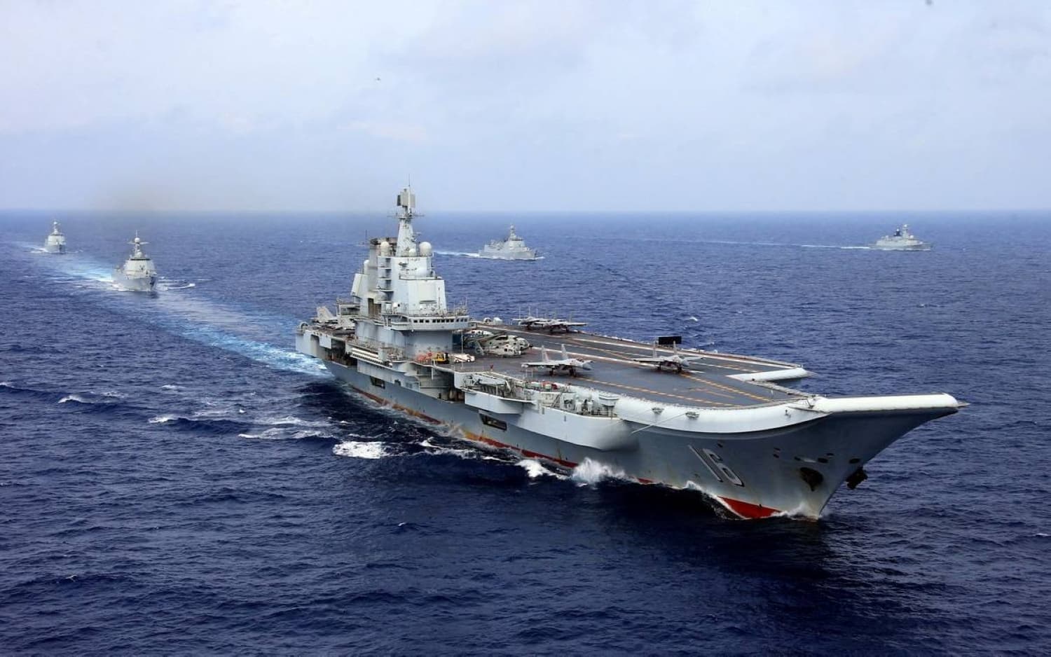 Chinese Aircraft Carrier Conducts Military Drills Near the Philippines
