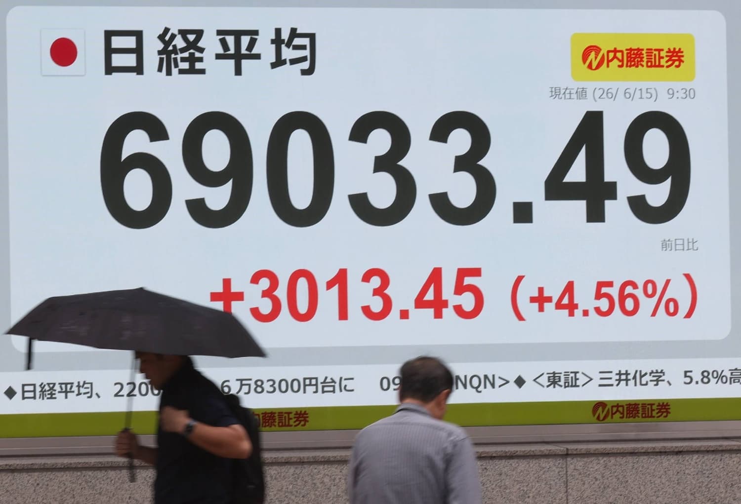 Nikkei Index Reaches Record High, Surpassing 69,000 Points