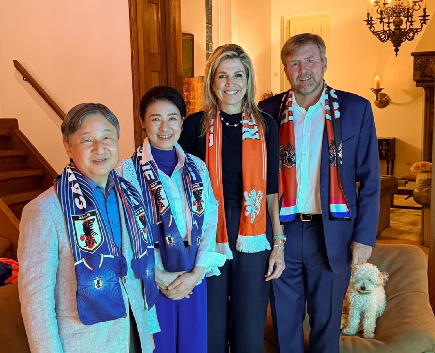 Emperor and Empress Attend World Cup Match with Dutch Royals
