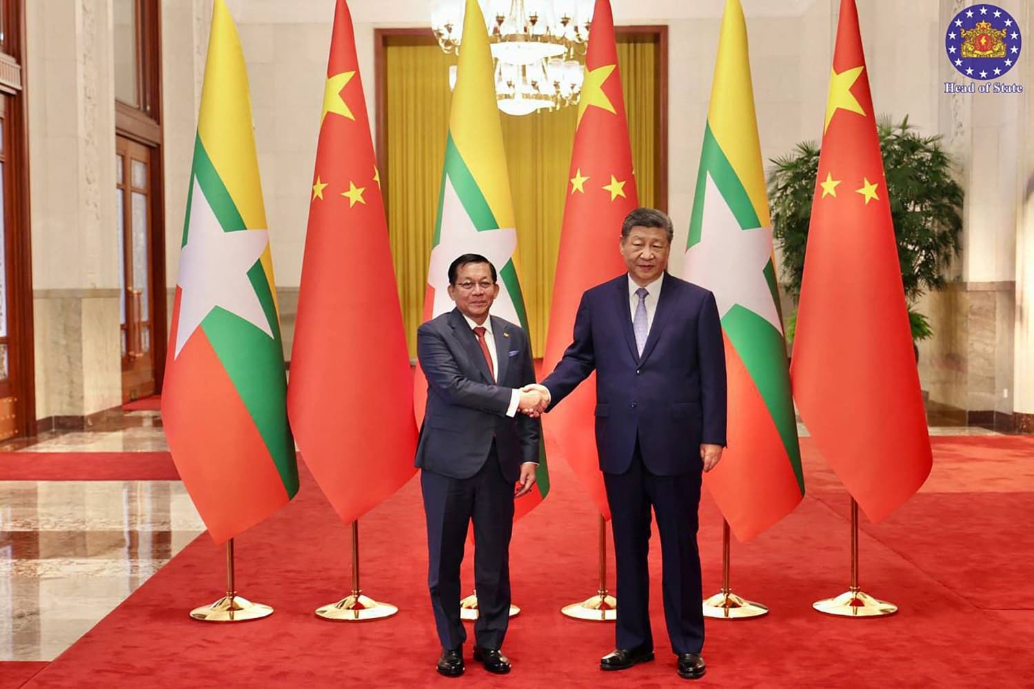 Xi Jinping Supports Myanmar's President During Beijing Meeting