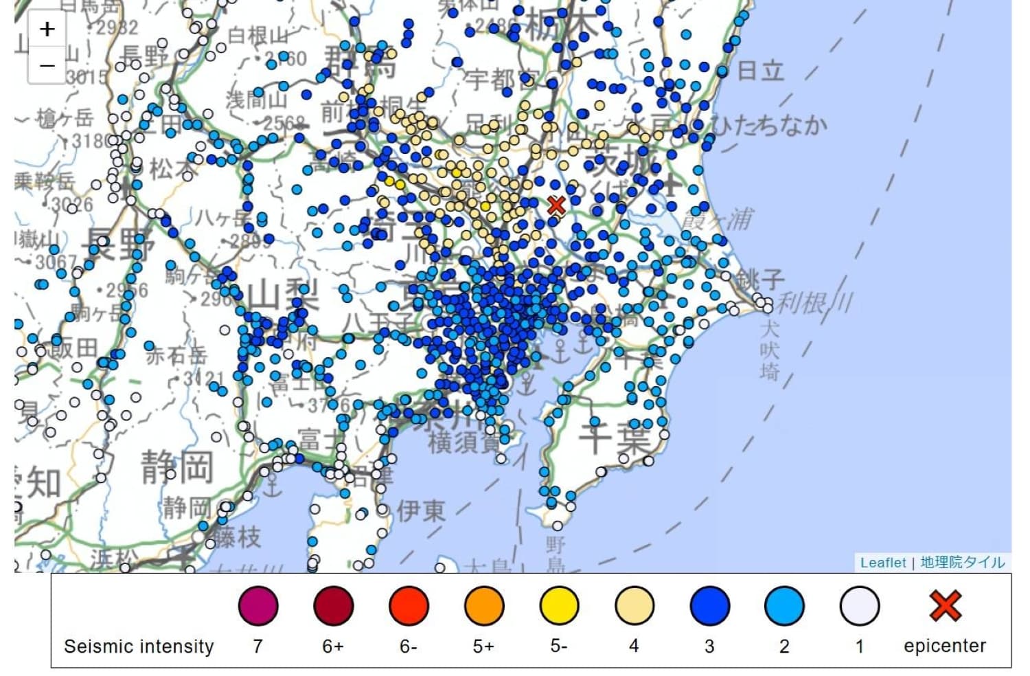 5.5 Magnitude Earthquake Strikes Tokyo Area, No Tsunami Threat