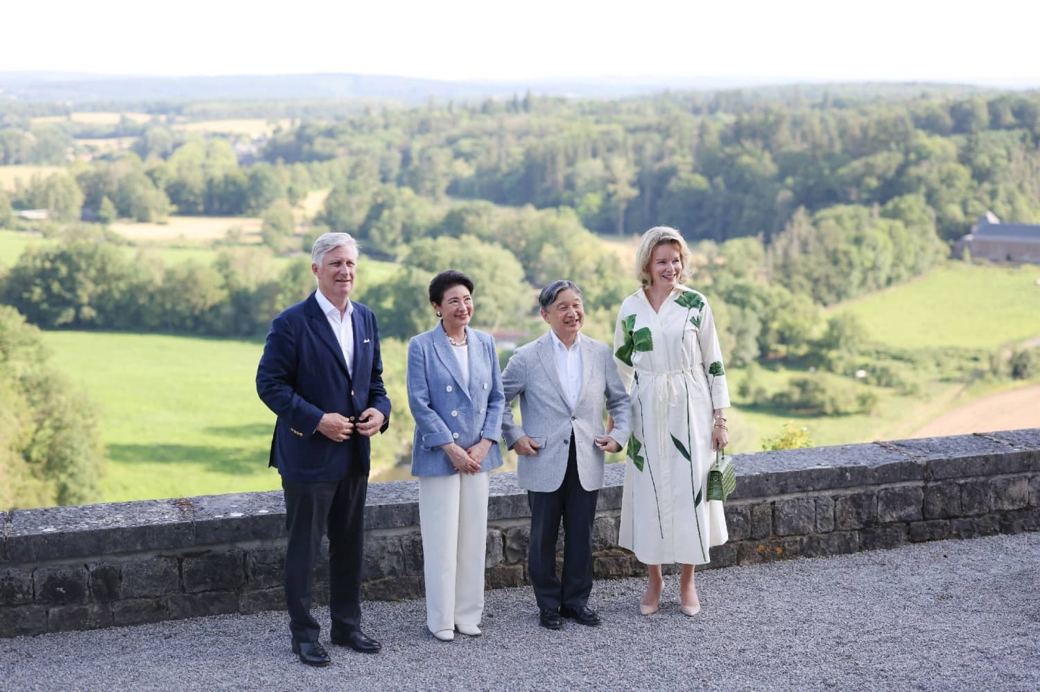 Emperor and Empress Enjoy Dinner with Belgium's Royal Family at Ciergnon Castle