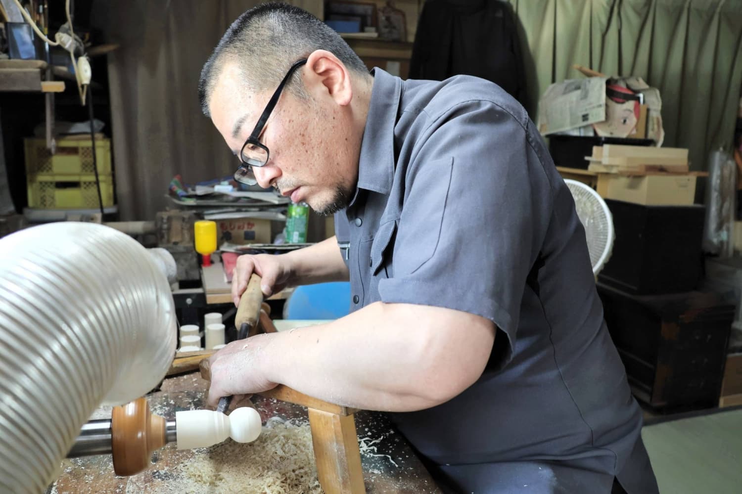 Craftsman Works to Preserve Traditional Kokeshi Doll Making Techniques
