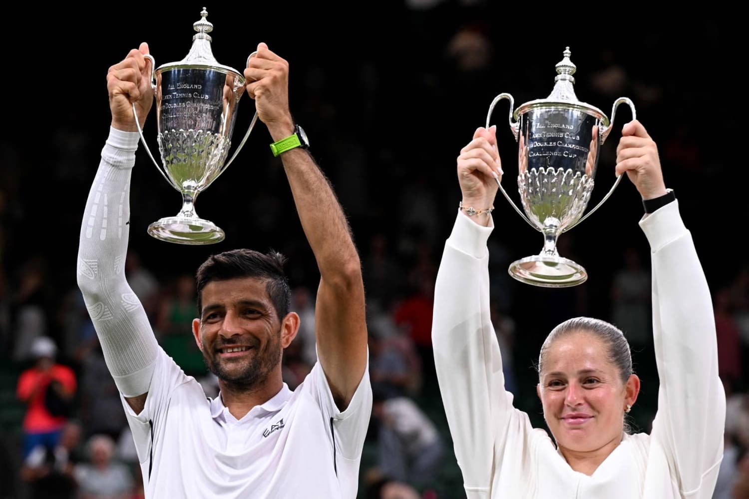 Ostapenko and Arevalo Rally to Claim Wimbledon Mixed Doubles Championship