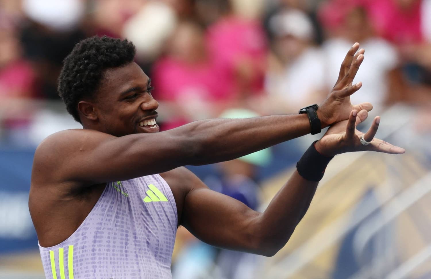 Noah Lyles Keeps Busy During Year Without Major Championships