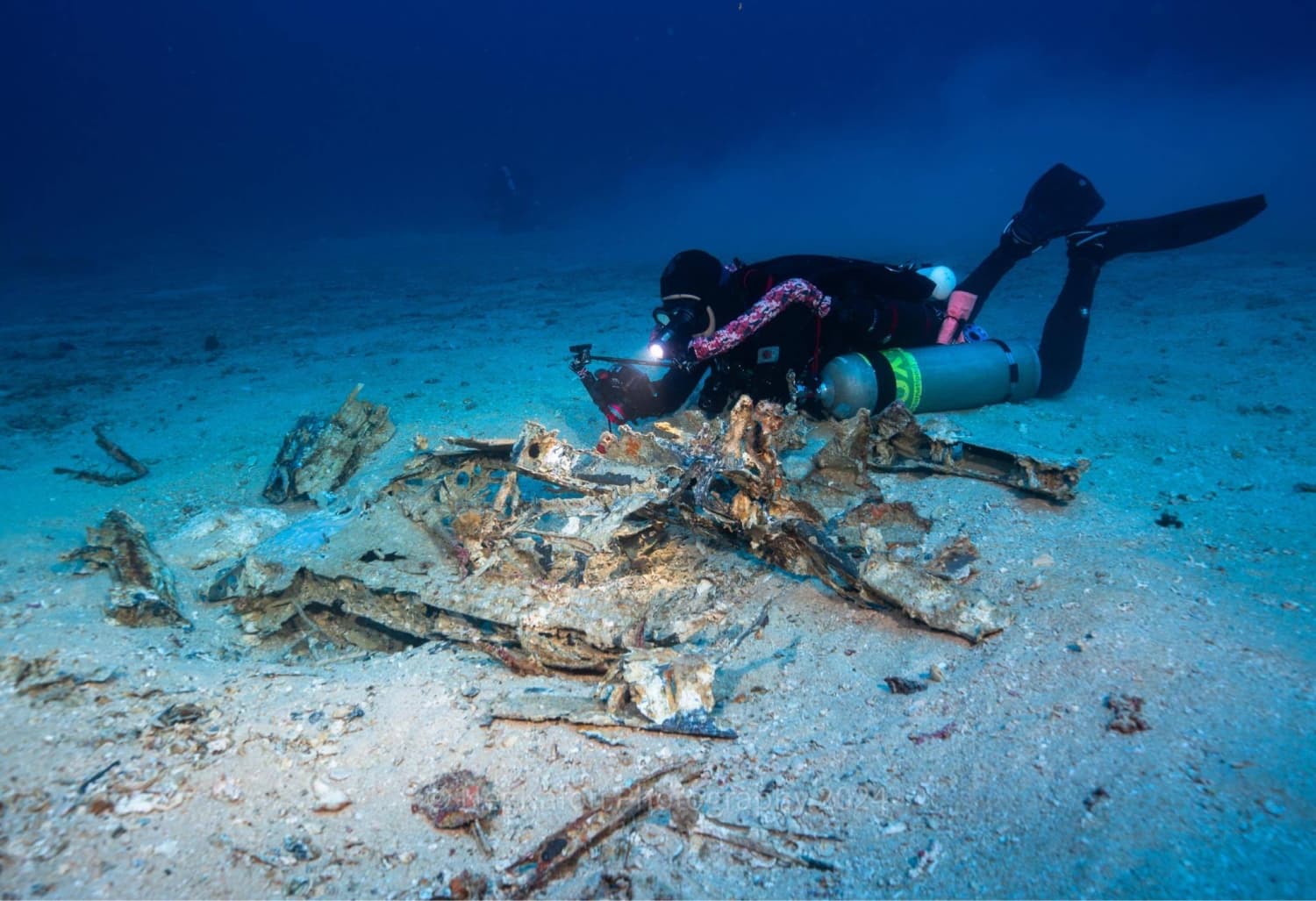 Diver Documents WWII History at 45 Meters Below Sea off Okinawa