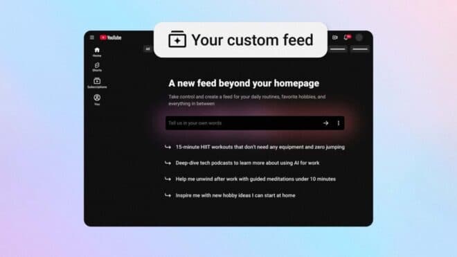 YouTube, yapay zeka ile kişiselleştirilmiş içerik akışını başlattı