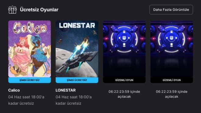 Epic Games Store'dan iki yeni oyun hediyesi