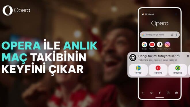 Opera, Android tarayıcısına futbolseverler için güncelleme getirdi