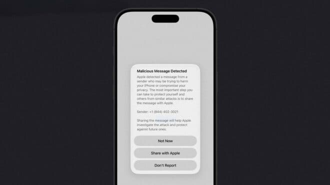 Apple, iOS 26.6 Beta 5'te kötü amaçlı mesaj uyarısı ekledi
