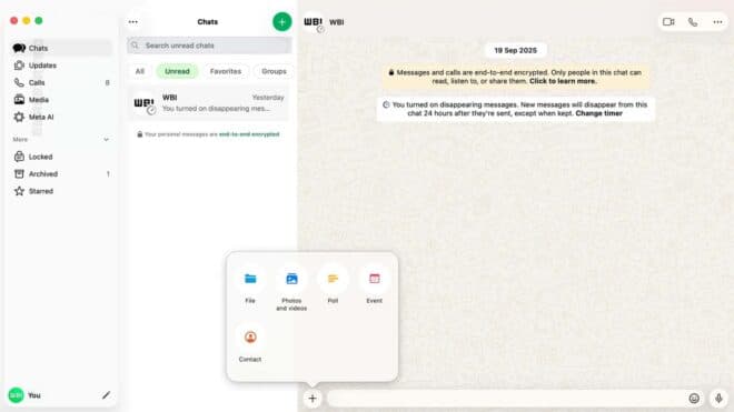 WhatsApp, Liquid Glass tasarımını Mac uygulamasına getiriyor