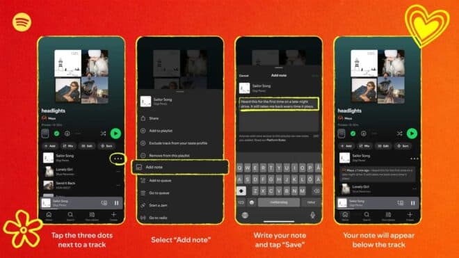 Spotify, çalma listelerine not ekleme özelliğini tanıttı