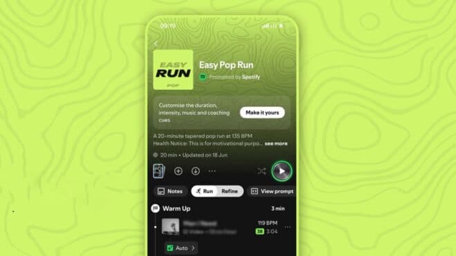 Spotify, koşu modunu Android uygulamasına ekledi