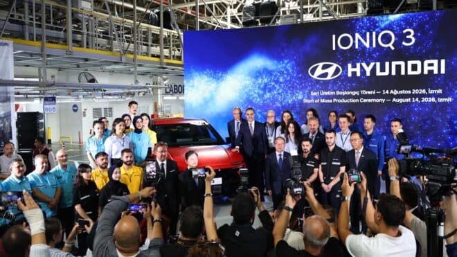 Hyundai Türkiye, elektrikli IONIQ 3 üretimine başladı