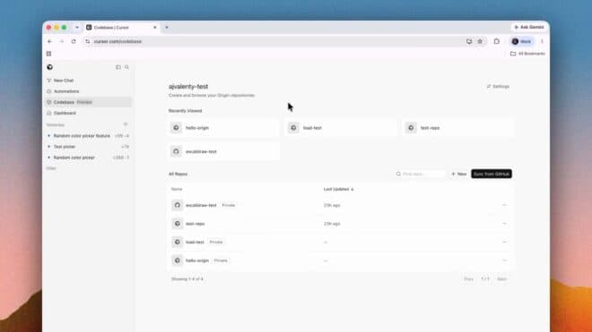 Cursor, GitHub'a rakip yeni platformu Origin'i tanıttı