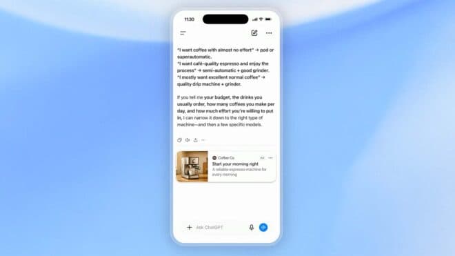 ChatGPT reklamları 31 Avrupa ülkesinde yayına başlıyor