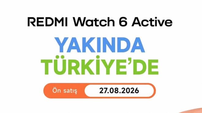Redmi Watch 6 Active, Türkiye'de ön satışa çıkıyor